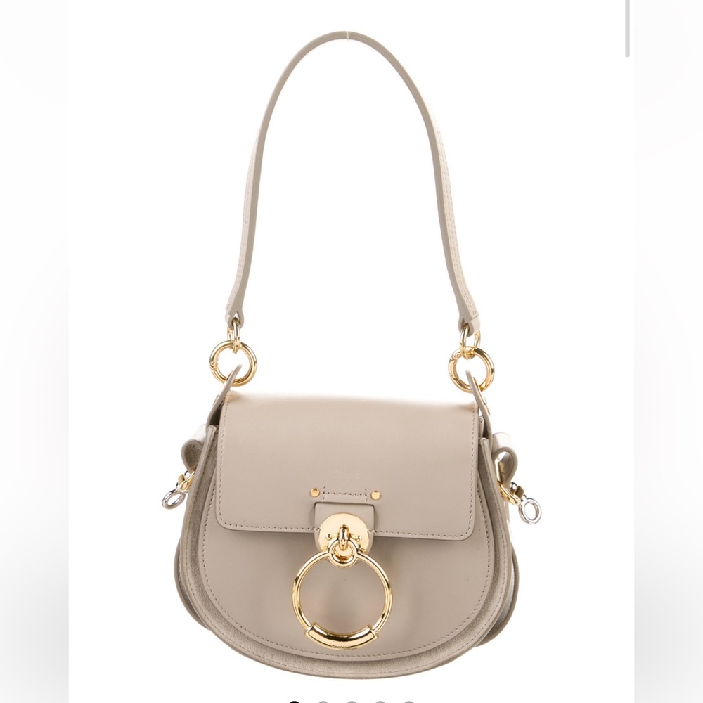 Chloe Tess Bag - Light Tan/Gold